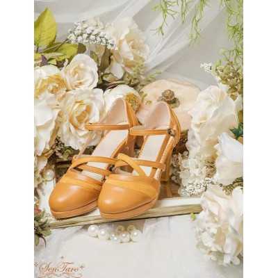 Sentaro Macaron Mid and High Heel Shoes(11 Colours/Full Payment Without Shipping)